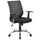 Fauteuil de bureau opératif en tissu et maille Tosini Miami noir