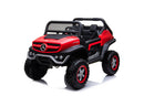 Macchina Elettrica per Bambini 12V con Licenza Mercedes Unimog Rossa 
