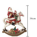 Statuina Cavallo a Dondolo 38 cm in Resina