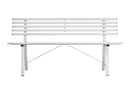 Panca da Giardino in Ferro 3 Posti 150x56x76cm Vorghini Gallipoli Avorio