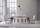 Consolle Allungabile 90-300x40x77 cm in Nobilitato Marrone