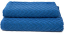 Set Spugna Asciugamani Ospite + Salvietta Sally ZigZag Avio