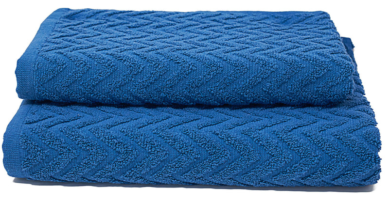 Set Spugna Asciugamani Ospite + Salvietta Sally ZigZag Avio