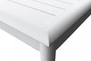 Tavolo Allungabile Maracaibo 160/240x90x76 h cm in Alluminio Bianco