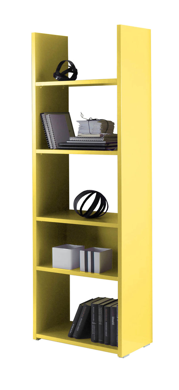 Bibliothèque murale avec 5 étagères en mélamine 56x29x184 cm TFT Boost Jaune sconto