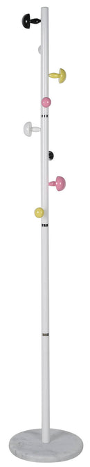 Appendiabiti da Terra Ø39x172 cm in Acciaio Motti Cedar Bianco