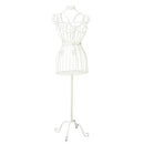 Manichino Indossatore in Ferro con Fiocco 36x26H141cm Bianco