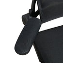 Sedia Direzionale da Ufficio 62x58x120-133 cm con Inclinazione e Supporto Lombare Nera
