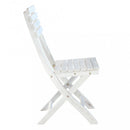 Sedia da Giardino Dalila 36x53x87 h cm in Legno Bianco