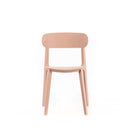 Set 4 Sedie 48x52xH77,5 cm in Polipropilene Cindy Rosa antico