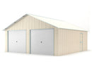 Casetta Box da Giardino in Lamiera di Acciaio 664x721x372 cm Beige
