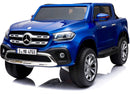 Macchina Elettrica per Bambini 2 Posti 12V Mp4 con Licenza Mercedes Classe X Pick-up Blu