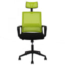 Set 2 Sedie da Ufficio Direzionale 58x126x50 cm in PU Lime