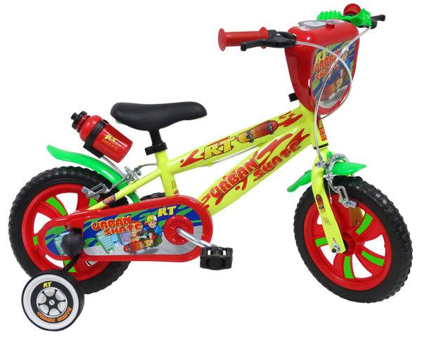 Vélo Enfant 12" 2 Freins Pneus EVA Urban Skate Jaune acquista