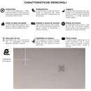 Piatto Doccia in Pietra Bonussi Canton Grigio Chiaro Varie Misure
