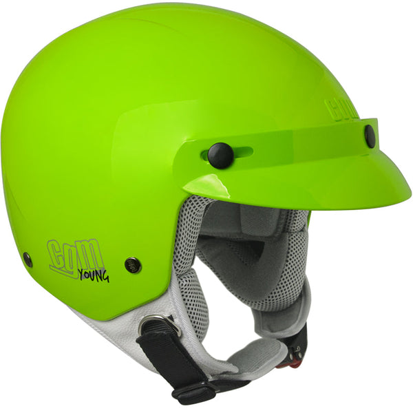online Casque Demi-Jet pour Enfants avec Visière CGM Cuba 204A Verte