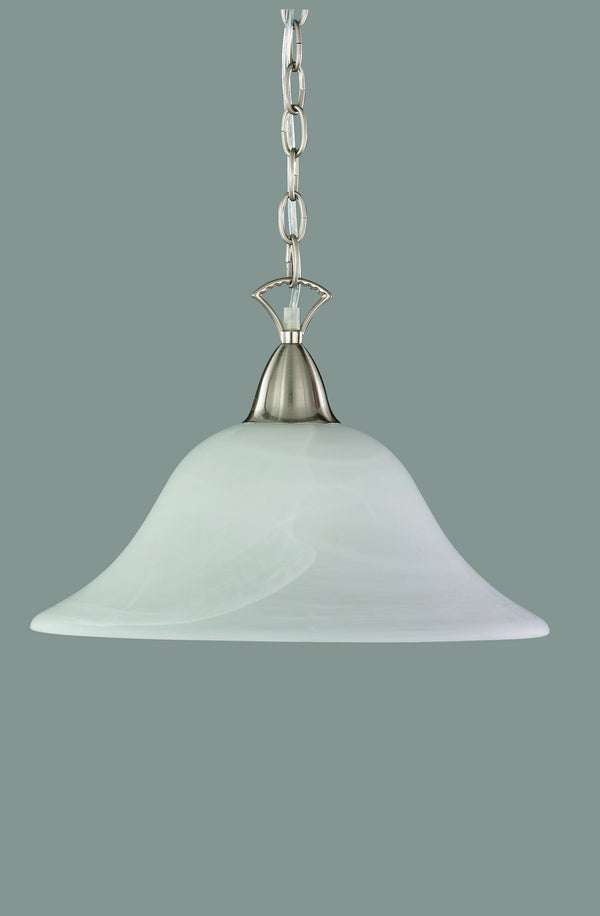 sconto Lampe à suspension d'intérieur E27 en métal nickel mat