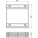 Portabottiglie Estraibile per Mobile da Cucina 11,5 cm in Acciaio Cromato Emuca