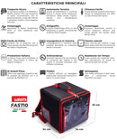 Zaino Borsa Termica Porta Pizze da asporto 10 Cartoni Safemi Fast 10 Nero