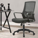 Sedia da Ufficio Nero Poltrona da Scrivania Studio Cameretta Altezza Regolabile