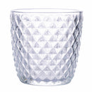 Set 6 Bicchieri Acqua in Vetro 300 ml Villa d'Este Home Tivoli Geometrie Clear
