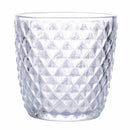 Set 6 Bicchieri Acqua in Vetro 300 ml Villa d'Este Home Tivoli Geometrie Clear