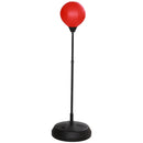 Set Boxe Giocattolo per Bambini H122,5-147 cm con Sacco da Pugilato da Terra e Guantoni Rosso 