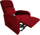 Poltrona Alzapersona Elettrica 1 Motore 65x75x101 cm in Tessuto Rossa