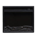 Inserto Camino Elettrico da Pavimento 49,5x60x15 cm 1500W Effetto Fiamma  Vulcano Nero