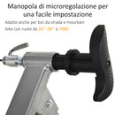 Rullo per Bicicletta a Magnete per Allenamento in Casa Argento 
