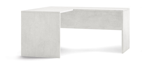 Scrivania da Ufficio Angolare Sinistra 160x76x150 cm Ossido Bianco sconto