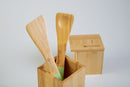 Set Cucina Verde Arancio e Legno 6 Pezzi