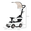 Macchina a Spinta per Bambini con Licenza Mercedes C63 AMG Push Car Bianca