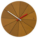 Orologio da Parete Rotondo 34Cm Pirondini Italia Cronofilla Autunno Marrone