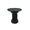 Table basse Alka Ø 40,5x41,5 cm en acier noir