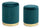 Set 2 Pouf Container Polina Navyus en Tissu Effet Velours