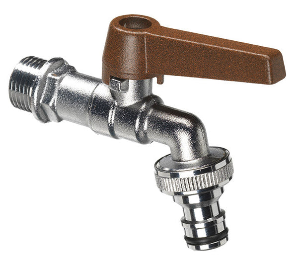 Robinet à bille pour fontaine de jardin avec levier coloré Belfer RUB/028 Rouille sconto