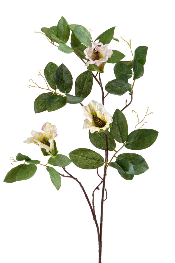 acquista Lot de 4 Cubeas Artificiels avec 3 Fleurs Blanches H.75 cm