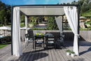 Tavolo da Giardino 140x140 cm in Acciaio RD Italia Dorio Antracite