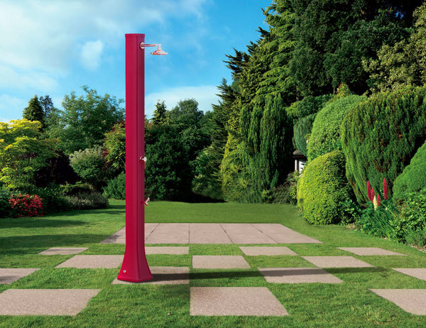 Doccia Solare da Giardino 40L Miscelatore e Lavapiedi Arkema Big Happy Five Fuxia prezzo