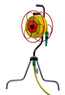 Avvolgitubo Manuale Girevole su Treppiede 25 mt in Acciaio Agrati