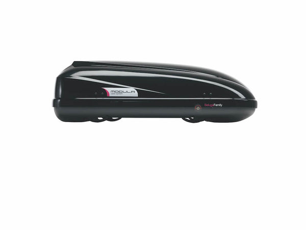 Coffre de Capot de Voiture Galerie de Toit 420L Modula CS Beluga Basic Noir Brillant acquista