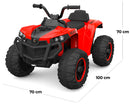 Quad Elettrico per Bambini 12V Estoril Nero e Rosso