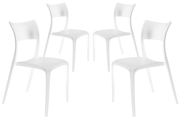 Lot de 4 chaises de jardin en polypropylène blanc Vandi online