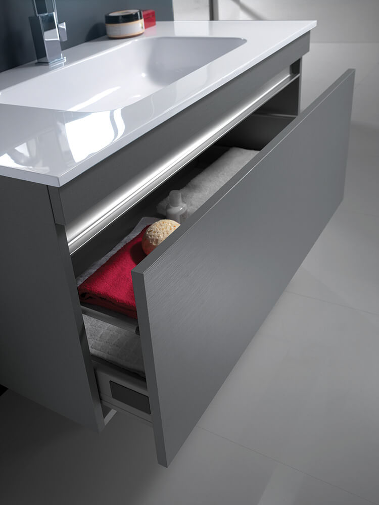 Mobile da Bagno sospeso Bali 01C Twist Platino TFT