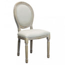 Sedia Constance 48x46x96 h cm in Tessuto Beige