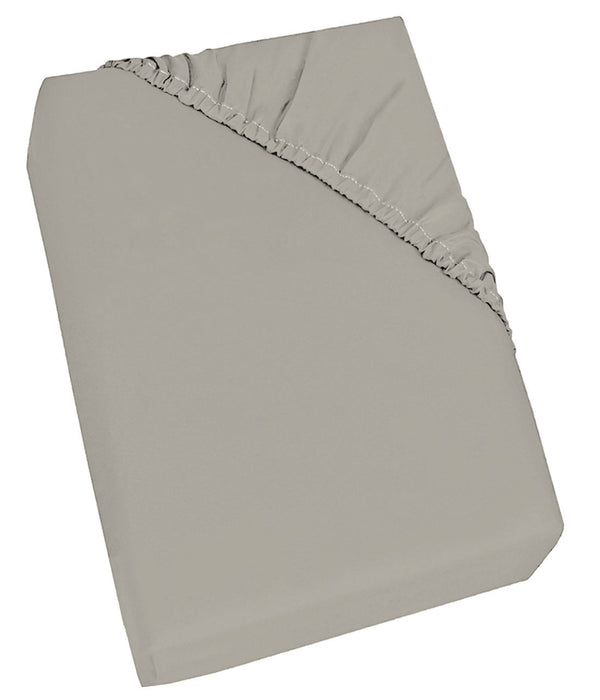 prezzo Drap de dessous avec coins et élastique Couleur unie Gris clair Différentes tailles