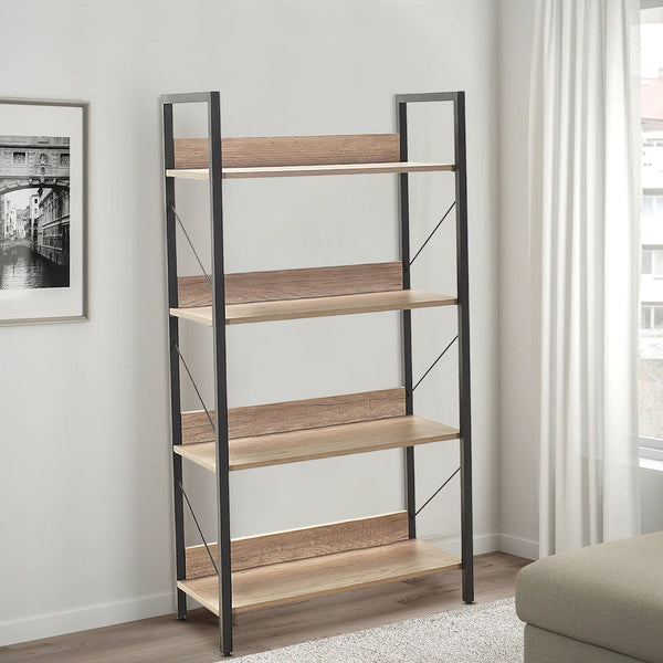 acquista Bibliothèque en bois 139x73x35 cm Étagère 4 étagères pour bureau Chêne