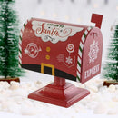Cassetta Postale Americana di Babbo Natale Rosso Decorazione Natalizia 25.5 cm