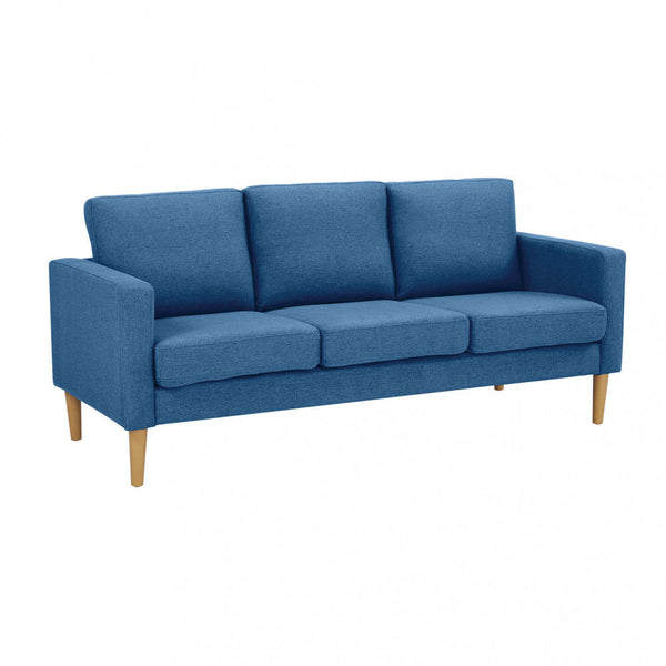 sconto Canapé 3 places Ramsey 180x73x82 h cm en tissu bleu